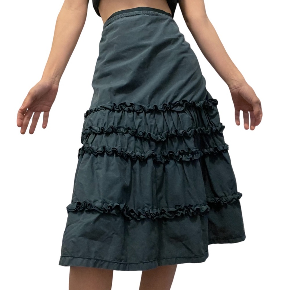 Blue long skirt